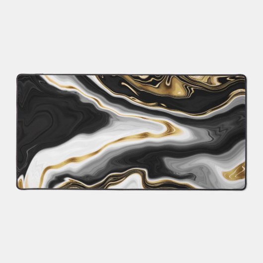 Modern Goud Marmer Schilderen Esthetisch Bureaumat (Voorkant)