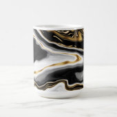 Modern Goud Marmer Schilderen Esthetisch Koffiemok (Center)