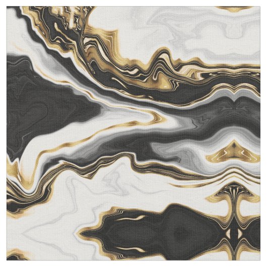 Modern Goud Marmer Schilderen Esthetisch Stof (Close Up)