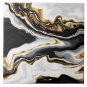 Modern Goud Marmer Schilderen Esthetisch Tegeltje (Voorkant)