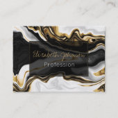Modern Goud Marmer Schilderen Esthetisch Visitekaartje (Voorkant)
