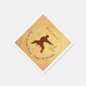 Modern Goud Martial Arts Karate Kinder 8e Verjaard Servet (Hoek)