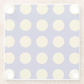 Modern Goud Midnight Blue Kleur Plain Uniek Glazen Onderzetter (Achterkant)