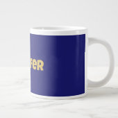 Modern Goud Midnight Blue Kleur Plain Uniek Grote Koffiekop (Rechts)