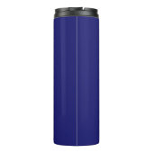 Modern Goud Midnight Blue Kleur Plain Uniek Thermosbeker (Achterkant)