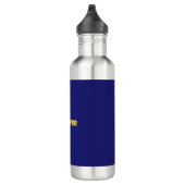 Modern Goud Midnight Blue Kleur Plain Uniek Waterfles (Rechts)