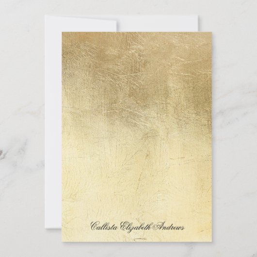 Modern Goud Paarse Blauwgroen Bloem Waterverf Swee Kaart (Achterkant)