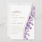 Modern Goud Paarse Lavendel Islamitische Moslim Br Kaart (Voorkant)