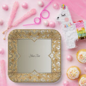 Modern Goud  Papier Bord (Feest)