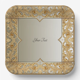 Modern Goud  Papier Bord