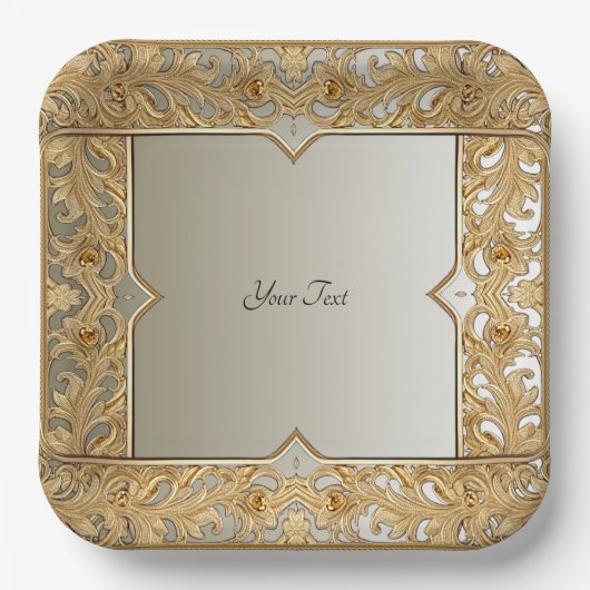 Modern Goud  Papier Bord (Voorkant)