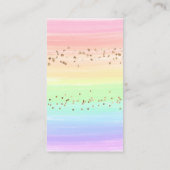 Modern Goud Regenboog Baby shower Luier Raffle Informatiekaartje (Achterkant)