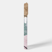 Modern goud roze groen faux glitter marmer Case-Mate iPhone case (Achterkant / Rechts)