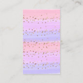 Modern Goud Roze Regenboog Baby Luier Raffle Informatiekaartje (Achterkant)