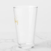 Modern Goud Script Gepersonaliseerde bruidsmeisjes Glas (Links)