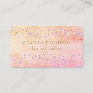 Modern Goud Script Rainbow Sparkles Visitekaartje