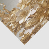 Modern goud sierlijk bloemen tissuepapier (Detail)