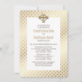 Modern Goud Spaans Bevestiging Kaart (Voorkant)