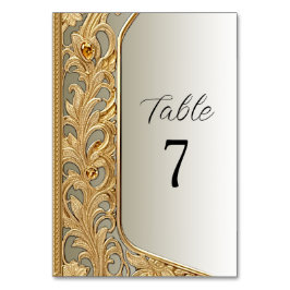 Modern Goud Tafelnummer