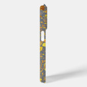 Modern goud terrazzo patroon Case-Mate iPhone case (Achterkant / Rechts)
