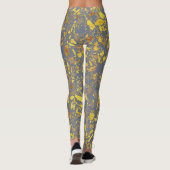 Modern goud terrazzo patroon leggings (Achterkant)