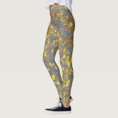 Modern goud terrazzo patroon leggings (Links)