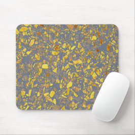 Modern goud terrazzo patroon muismat