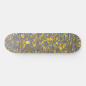 Modern goud terrazzo patroon persoonlijk skateboard (Horizontaal)