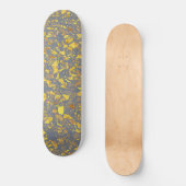 Modern goud terrazzo patroon persoonlijk skateboard (Voorkant)