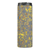 Modern goud terrazzo patroon thermosbeker (Achterkant)