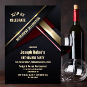 Modern Goud Type Pensioen Partij Kaart