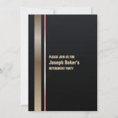 Modern Goud Type Pensioen Partij Kaart (Achterkant)