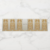 Modern Goud Waterflesetiket Waterfles Etiket (Enkel label)