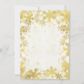 Modern Goud Winter Wonderland Kerstfeest Kaart (Achterkant)