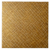 Modern Goud Wit  Art Deco Collectie Tegeltje (Voorkant)