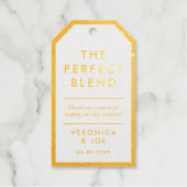 Modern goud & wit De perfecte mix Cadeaulabels (Voorkant)