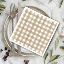 Modern Goud & Wit Plaid Bruiloft
