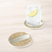 Modern Goud  Zandsteen Onderzetter (Zijkant)