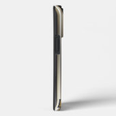 Modern Goud Zilver & Zwart Gestreept met Ster Case-Mate iPhone Case (Achterkant / Rechts)