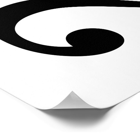 Modern Goud Zwart 2026 Kalender Poster (Hoek)