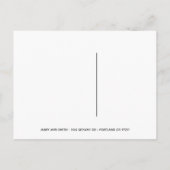 Modern Goud & Zwart Kerstfeest Save The Date Aankondigingskaart (Achterkant)