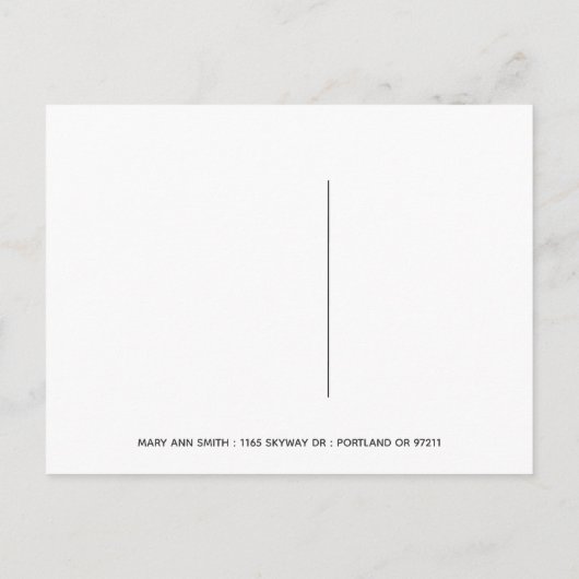 Modern Goud & Zwart Kerstfeest Save The Date Aankondigingskaart (Achterkant)