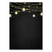 Modern Goud & Zwart Lichten Elegant Script Kaart (Achterkant)
