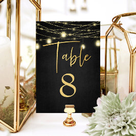 Modern Goud & Zwart Lichten Elegant Script Kaart