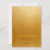 Modern Goud Zwart Minimaal Kerstmis Groet Feestdagenkaart (Achterkant)