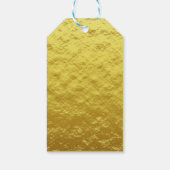 Modern Goud & Zwart Verjaardagsfeestje Favor Cadea Cadeaulabel (Achterkant)