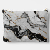 Modern Goud Zwart Wit Marmer Etui (Achterkant)