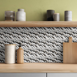 Modern Goud Zwart Wit Nepmarmer Tegeltje