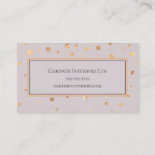 Modern, gouden Abstract, professioneel Visitekaartje (Achterkant)