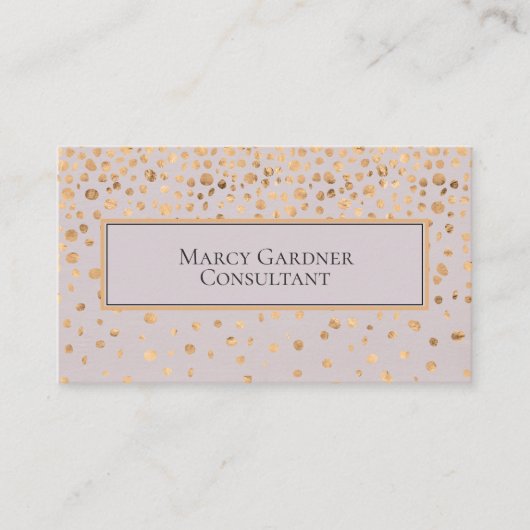 Modern, gouden Abstract, professioneel Visitekaartje (Voorkant)